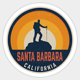 Santa Barbara California Hiking Sticker